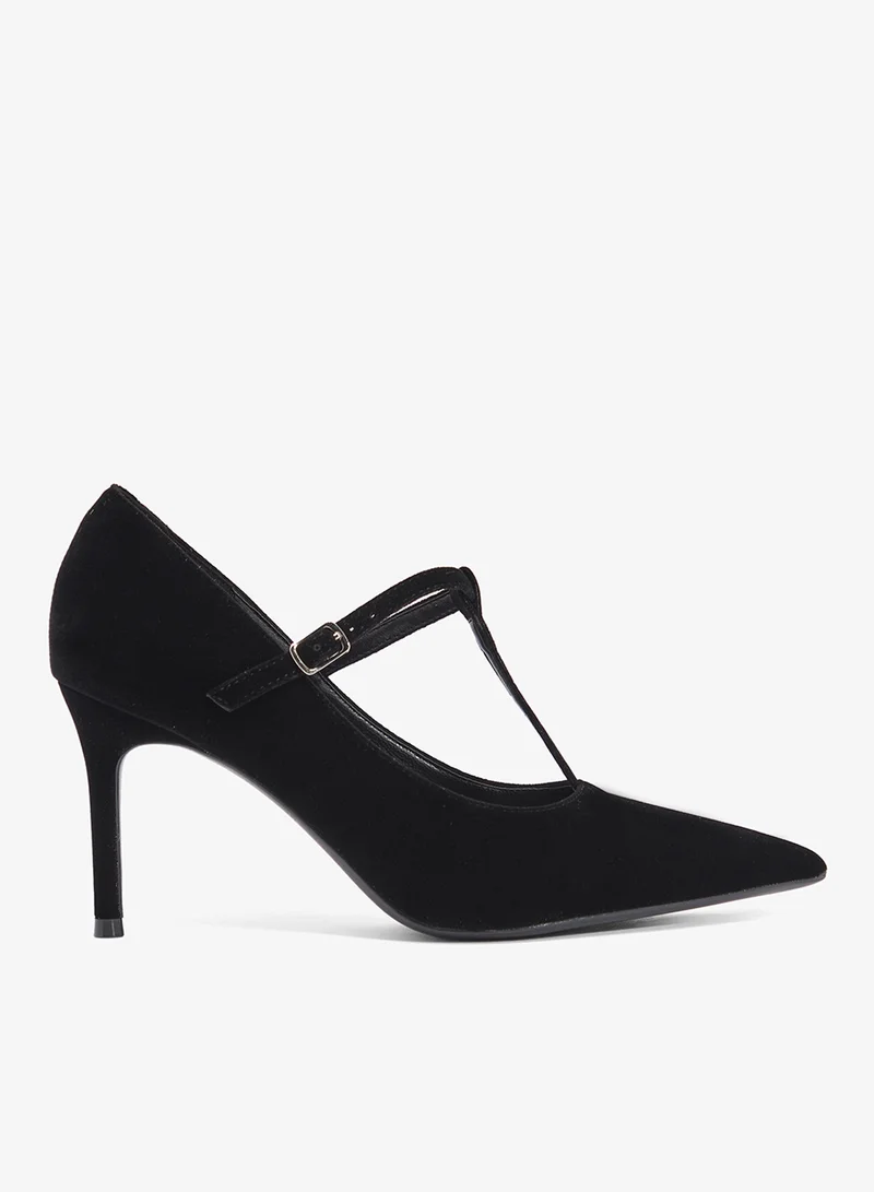 ايلا Classic High Heel Pump With Buckle Strap